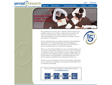 Tablet Screenshot of perceptresearch.com